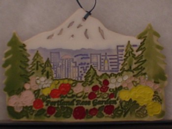 Porcelain Rose Garden Ornament